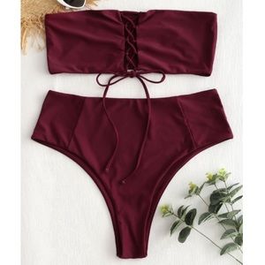 ✨3/$30✨ Zaful Bralette Lace Up Bikini